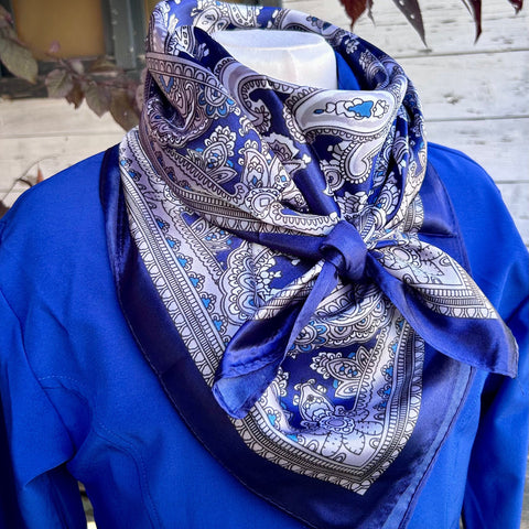 Wild Rag - Paisley Blau